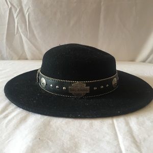 🖤😎Harley Davison Zorro felt vintage motorcycle hat🖤